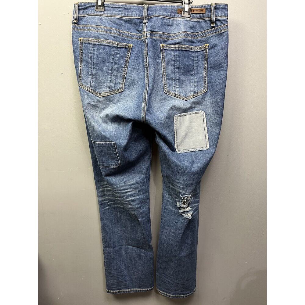 Standard & Practices Patchwork Denim Jeans Womens… - image 2